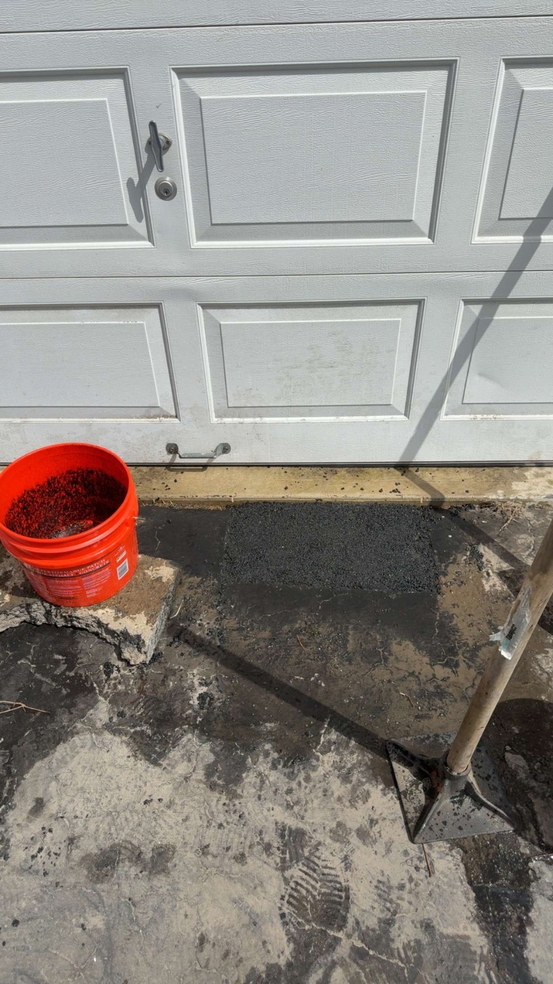 After — Patched & sealed clean